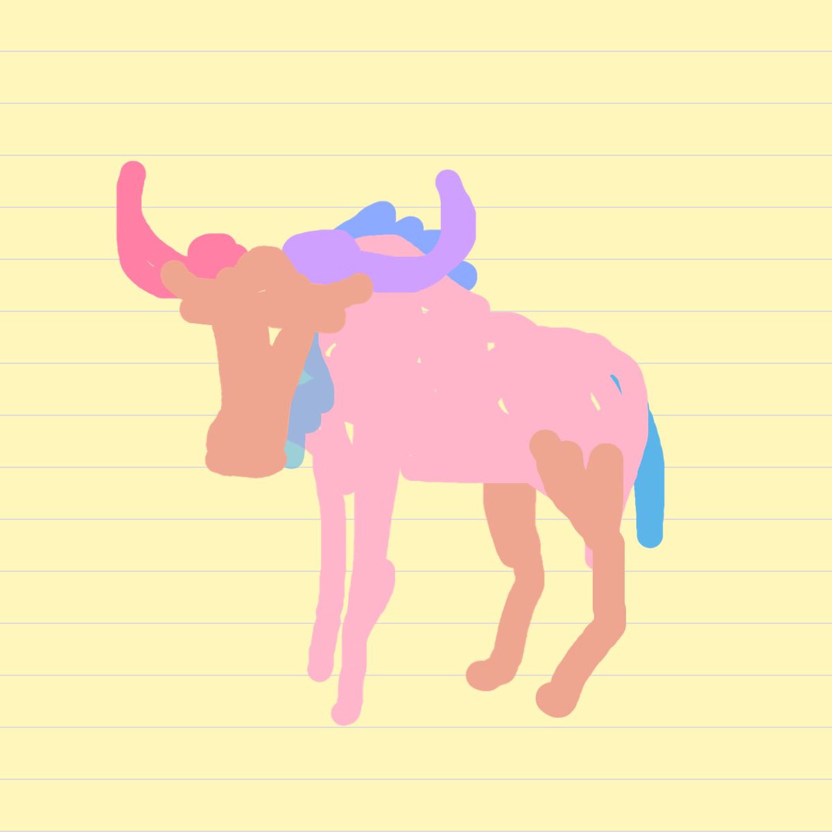 こいけかめ Kinggnu 聴きながら イラストレーター 動物イラスト ヌー