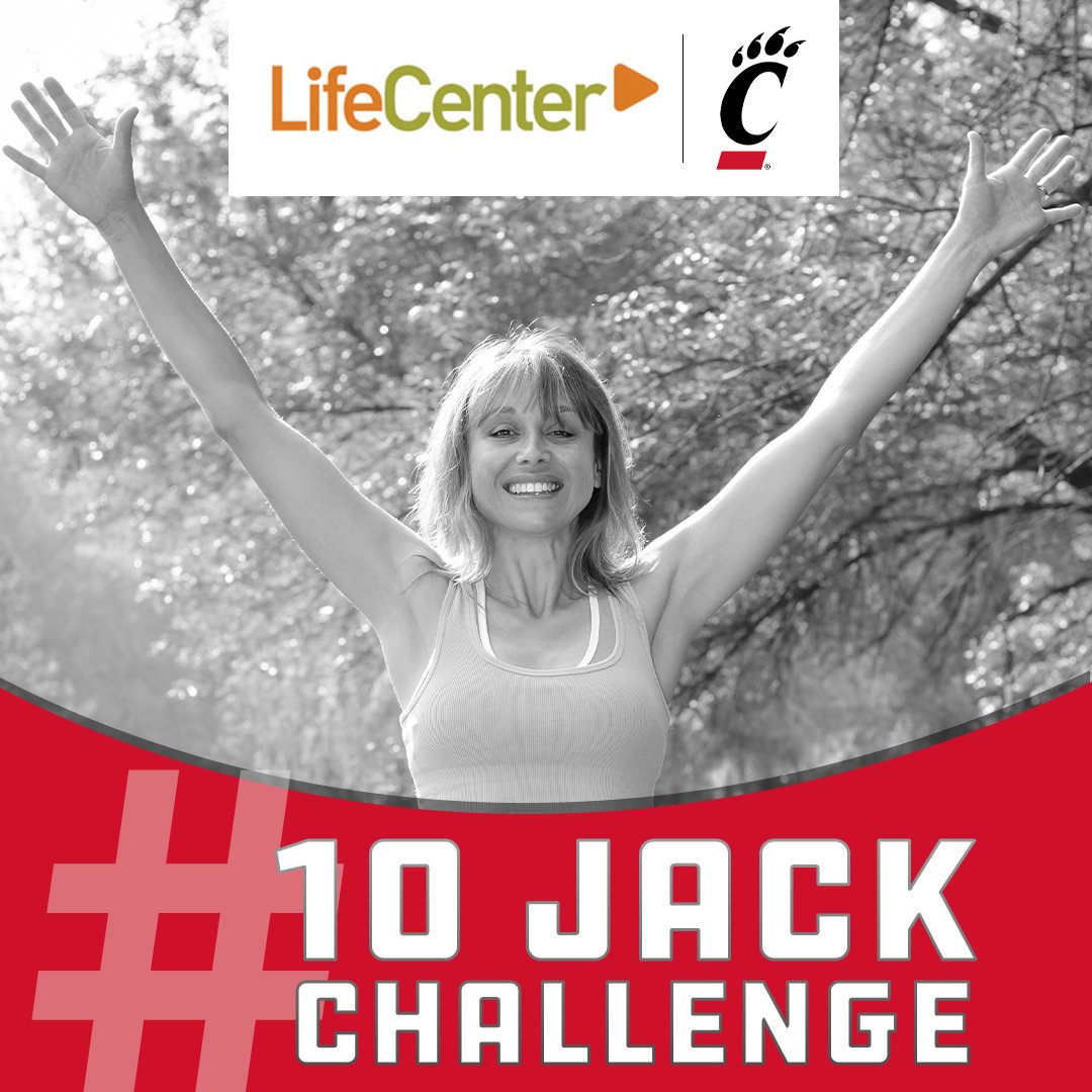 GoBEARCATS's tweet image. Record yourself + family doing 10 jumping jacks to represent how another person is added to the national donor waiting list every 10 minutes. Raise awareness of the importance of organ, eye and tissue donation. Then challenge 10 friends! #lifecenter #donatelife #10jackchallenge