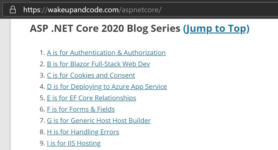 shahedC's tweet photo. Can't believe I've already gotten past 2/3 of my 2020 ASP .NET Core A-Z series... thanks for reading! :)
#QueryTags are up next!
➡ https://t.co/KTPeWt3azv https://t.co/ucW1d6GVRx