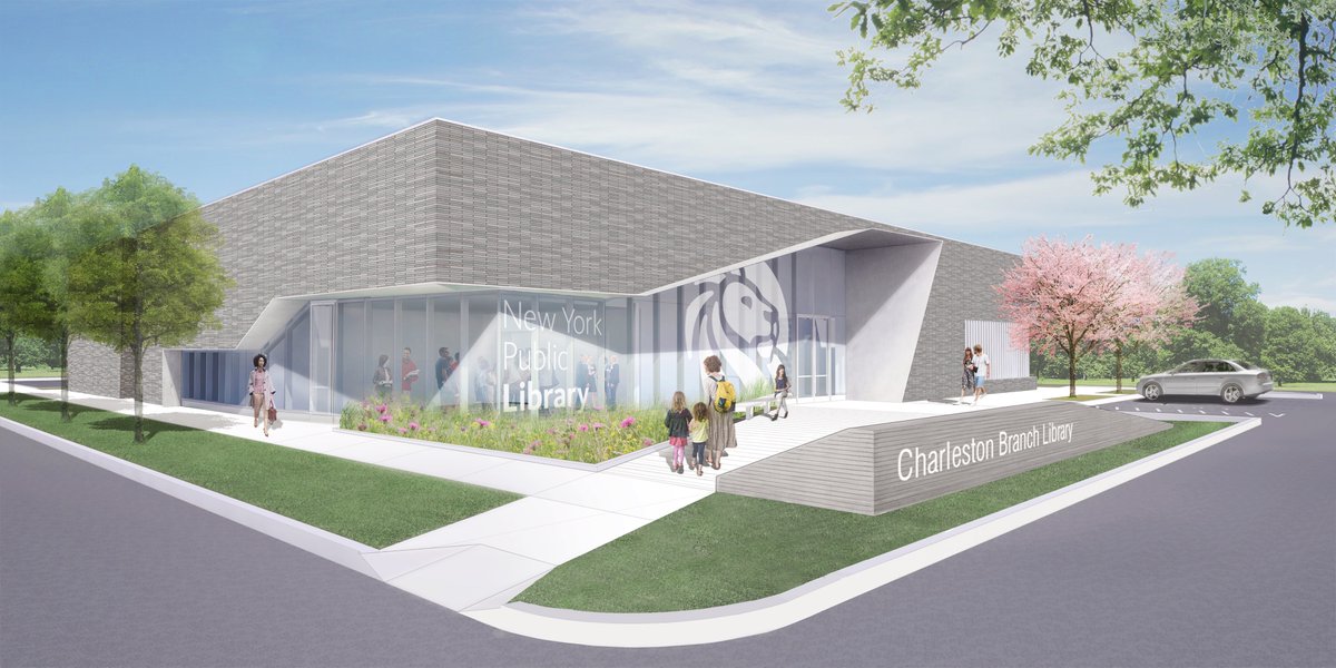 ikon5architects's tweet image. The Charleston Library @nypl taps into the aesthetic and thermal properties of brick to create a high-performance library that recalls its community's rich history of brick-making. Now underway, it will be the first Net Zero building for the @nypl.