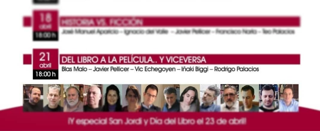 rpalacioscom's tweet photo. Mañana participo en una de esas mesas en las que todos hemos estado alguna vez, hablando de adaptaciones de libros a películas, y viceversa.

Será en el facebook de @edhasaeditorial 
Con:
@blasmalop @Javier_Pellicer @IBiggi1 @VicEchegoyen https://t.co/O0a5h3j5BK