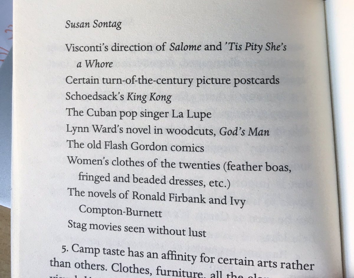 AlexHardwick95's tweet photo. Allow me to present the tag yourself: Susan Sontag, Notes on ‘Camp’ edition
(I’m “certain turn-of-the-century picture postcards”) https://t.co/XtDLrMRRLH