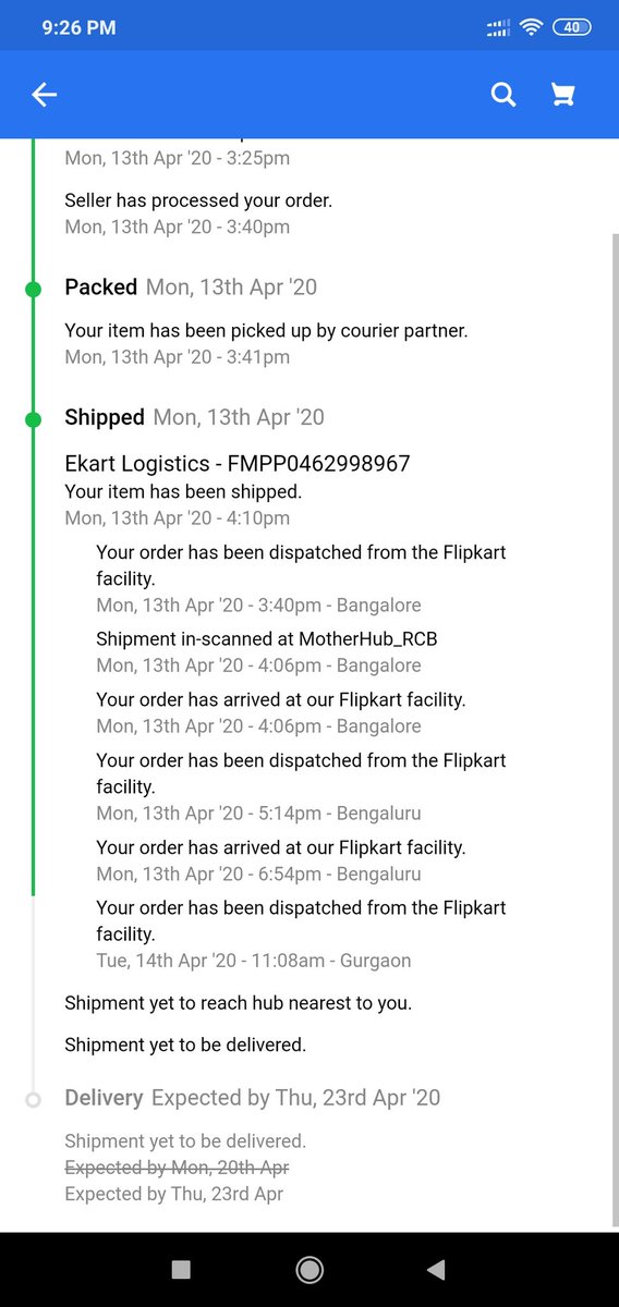 jdeepakjha's tweet photo. @flipkartsupport Well I did not receive it today and now you have updated a new date which is 23rd. When other orders can be delivered on time then why not mask which is really important at this time. https://t.co/FjGPypXqXZ