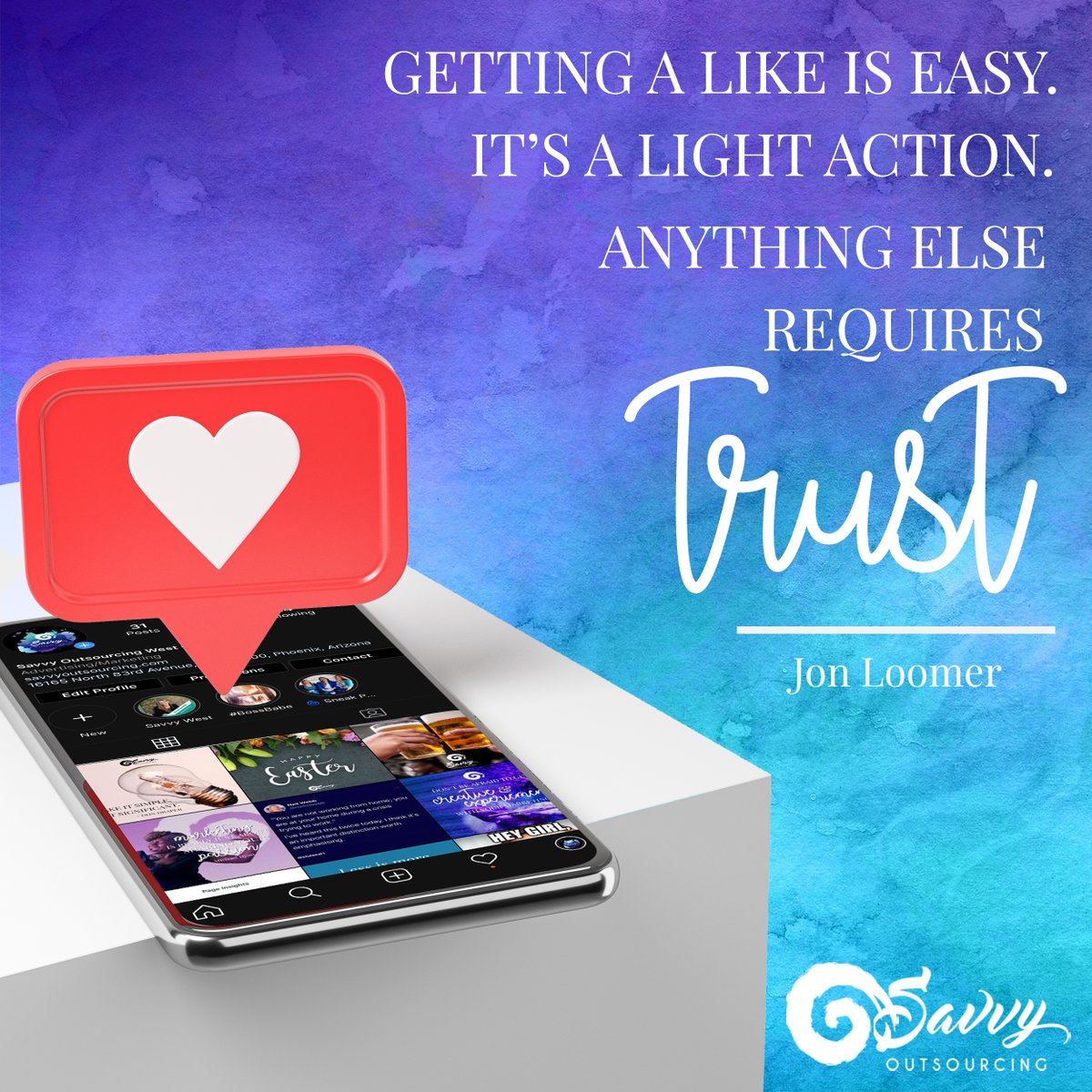 savvyOS's tweet image. Trust. It is not something we take lightly, it is a badge, and we wear ours with pride. At Savvy our goal is to gain your trust, and improving your business is a bonus! 👍 🙌

#eastcoastsavvy #savvyoutsourcingeast #savvy #outsourcing  #trust #team #improvingyourbusiness