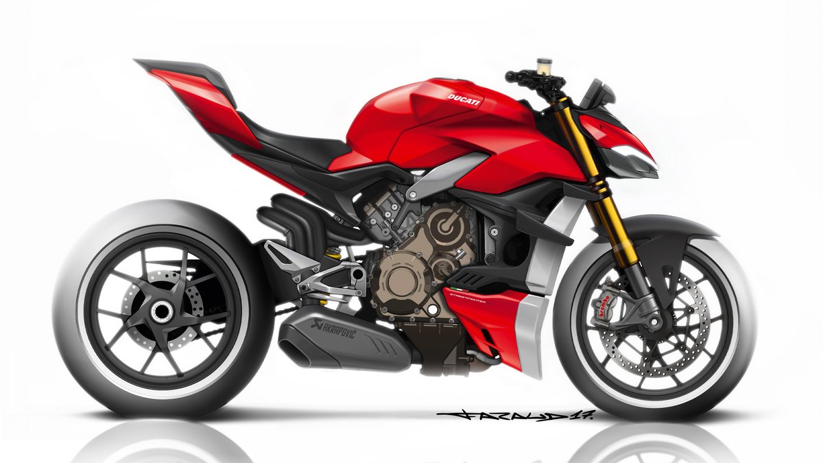 DucatiMotor's tweet photo. Designing the tank of a bike means defining its attitude. Even when standing still, it says everything about its ride: https://t.co/2GSSLKdNr8

#StreetfighterV4 #TheFightFormula https://t.co/30XiYNFyzg