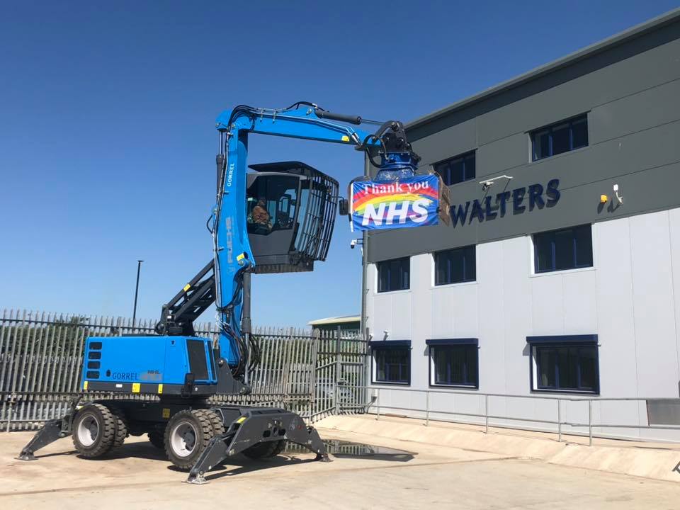 Gorrel Equipment Solutions and <a href="/TheWaltersGroup/">The Walters Group</a>  wish to pass on our thanks to the nhs.uk and all the key workers for their continuing efforts in working through these challenging times. 
We support the waste and recycling industries and are contactable 24/7