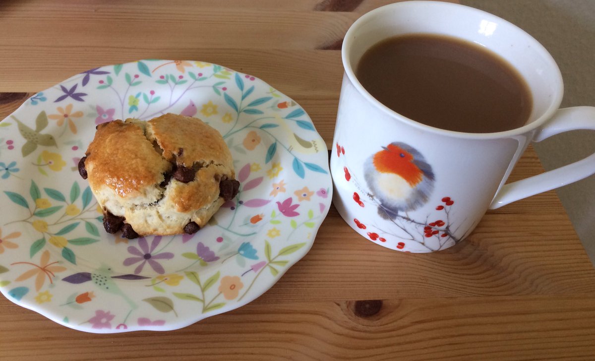 ArchietheZuchon's tweet photo. Here’s a virtual scone and a cuppa for anyone who wants one. #beenbaking 😊👩🏼‍🍳 https://t.co/1UAEKqXWwX