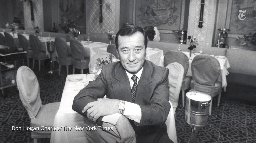 NYTObits's tweet photo. Sirio Maccioni made Le Cirque a headquarters for Manhattan’s rich and powerful in the 1980s and ’90s. He has died at 88. https://t.co/WW6NJNqIIT https://t.co/1dSsTdUhHI