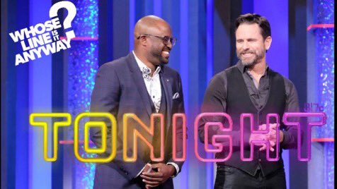PostmasterRadio's tweet photo. We could all use a good laugh tonight! Join @WayneBrady, @CharlesEsten, @colinmochrie, and @WhoseRyanStiles in a brand new episode of Whose Line is it Anyway TONIGHT!!! #watchwliiatonight #watchwhoseline https://t.co/sFDrGHmN5t