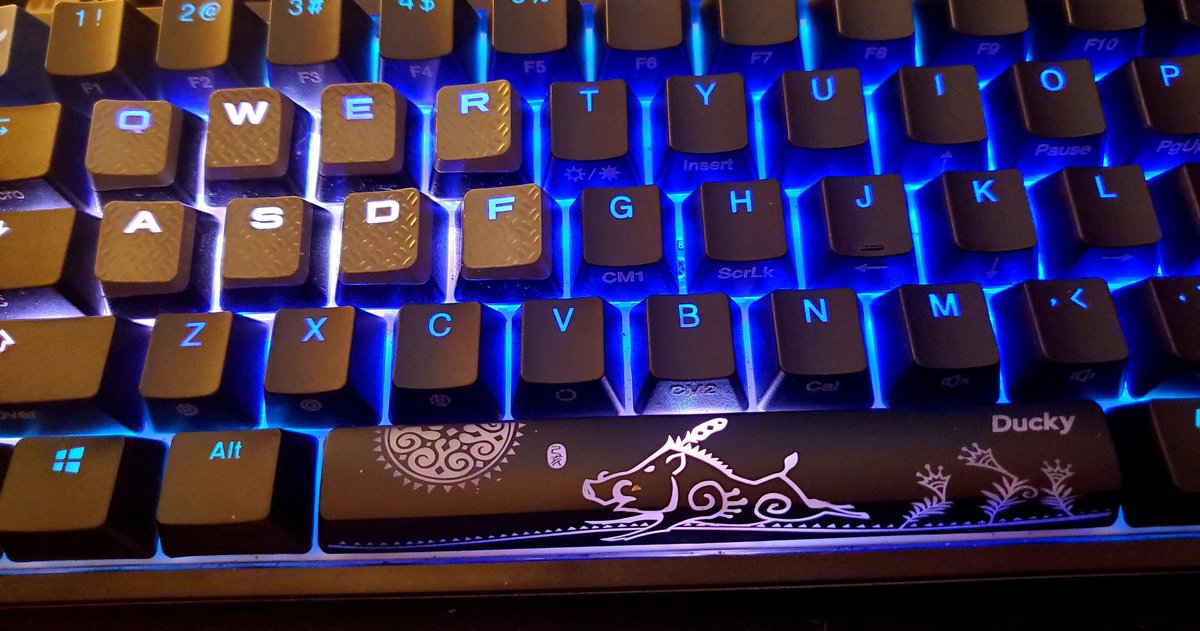 GodFatherWalkr's tweet photo. Sitting here at work wishing I was actually pushing keys on my @DuckyChannel #one2mini https://t.co/bCZAwAch8L