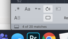 WebDesignProbs's tweet photo. Even my find/replace knows what's up today. #WebDesignProbs #420 https://t.co/J6gN8rKnAS