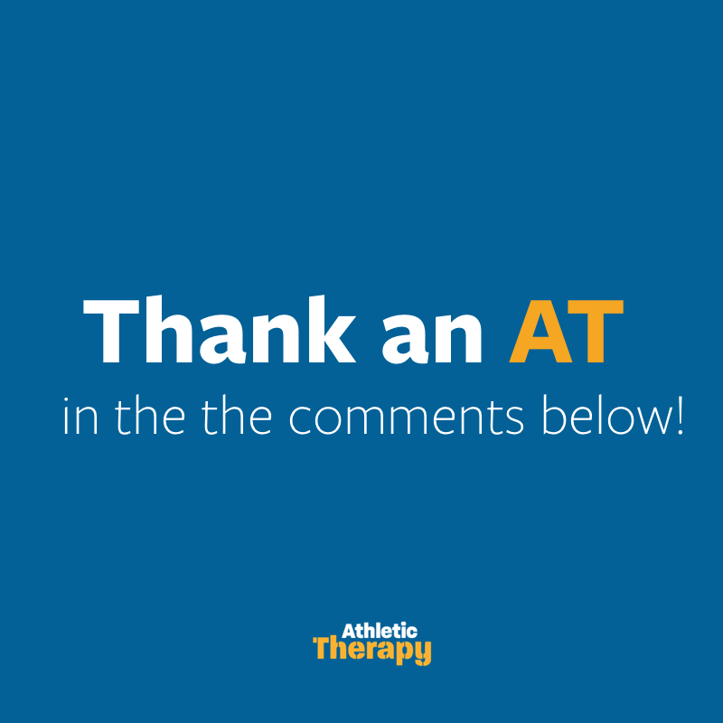 Tag an Athletic Therapist to let them know you appreciate their hard work and dedication! 👇#MondayMotivation #ATProud