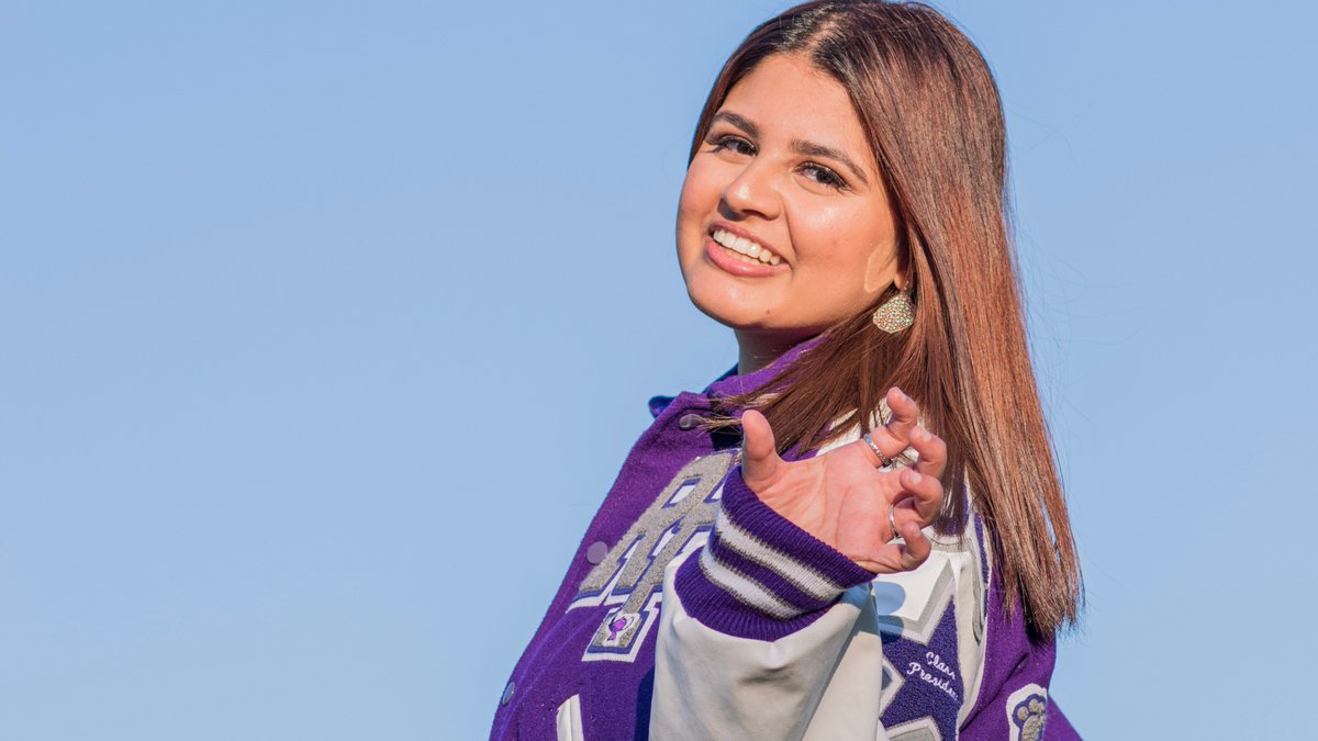 SENIOR SPOTLIGHT - Zarmin Hussain, our StuCo Student Body President, is a member of NHS, KOM, Speech &amp; Debate &amp; SACA! She enjoys new experiences, reading, spending time w/ friends - and much more! Zarmin will attend Texas Tech Univ. to study Mech. Engineering! Congrats!💜