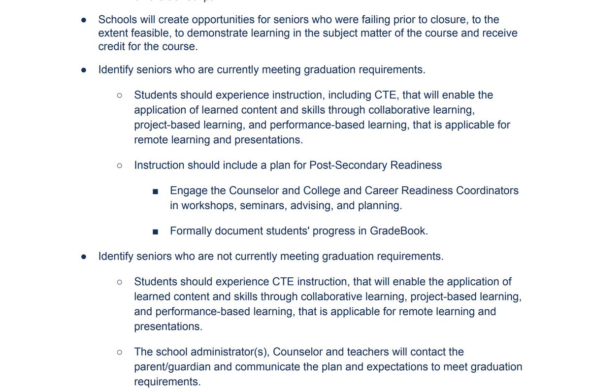 For those curious about graduation requirements and the fate of HS seniors in Philly, here& #39;s a crucial section:  #phled