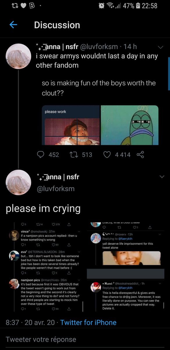 This is why I hate kpopies,Y& #39;all cant stay on your fcking side of stan twt n always have the need to stalk armys twt. Y forgot that y& #39;all r just fans of the idols n not their friends n that some "jokes" r very disrespectful. 4k likes?really??Damn we got fans in the kpop community