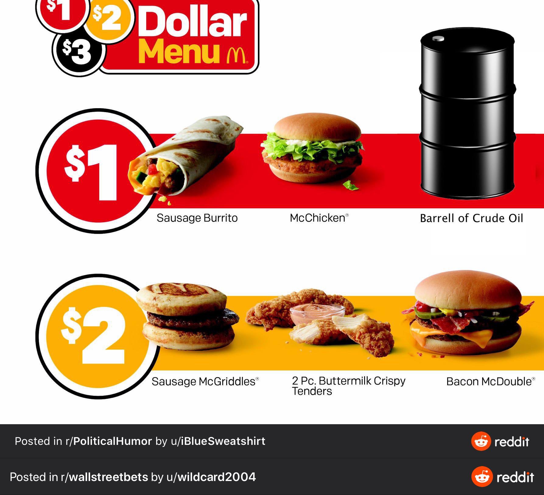 Mcdonalds dollar cheap menu 2020