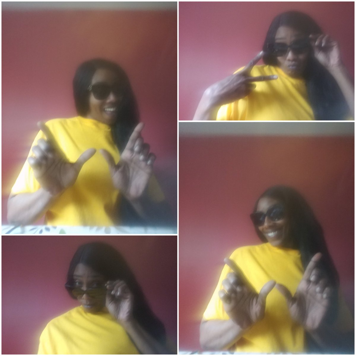 WESpsychologist's tweet photo. Ms. Hall celebrating Virtual Spirit week! Day 1: The Future is Bright Day: wear bright colors and sunglasses! #wesvirtualspiritweek https://t.co/Pb4IDnF64I