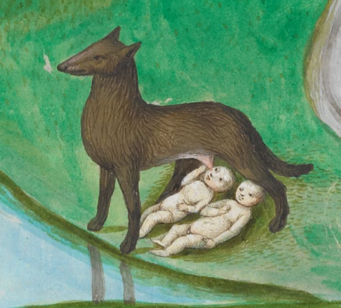 BLMedieval's tweet photo. On Rome's 2773rd birthday our thoughts are with our friends in Italy. We offer these depictions of baby Romulus and Remus and their #NotAWolf foster mother 🐺

Auguri, Roma! #AbUrbeCondita

Landsdowne MS 1178, f. 19r
Royal MS 19 E V, f. 32r
Royal MS 20 C V, f. 73r https://t.co/gLEmF2yPAJ