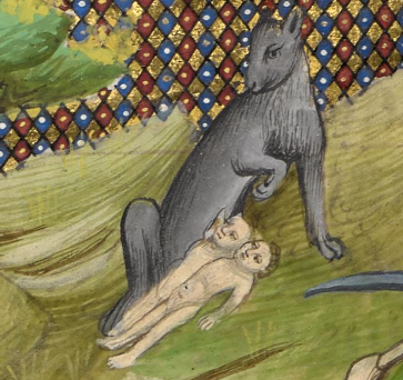 BLMedieval's tweet photo. On Rome's 2773rd birthday our thoughts are with our friends in Italy. We offer these depictions of baby Romulus and Remus and their #NotAWolf foster mother 🐺

Auguri, Roma! #AbUrbeCondita

Landsdowne MS 1178, f. 19r
Royal MS 19 E V, f. 32r
Royal MS 20 C V, f. 73r https://t.co/gLEmF2yPAJ