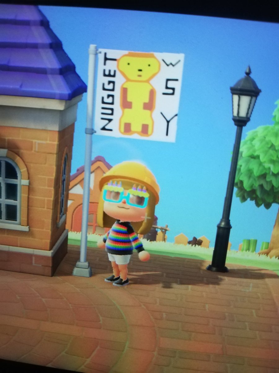 RayRaySen's tweet photo. Today is my birthday &amp; I continued to play Animal Crossing &amp; created my island flag #nugget #WhatSayYou #BrianQuinn #SalVulcano @BQQuinn @SalVulcano @WhatSayYouPod #animalcrossing https://t.co/Fp769EblI1