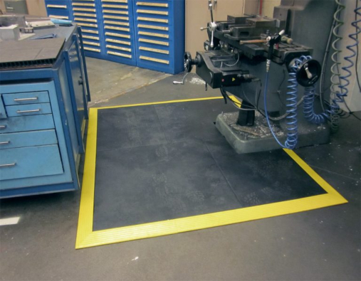 Is your workspace too large to cost-efficiently utilize wall-to-wall anti-fatigue flooring or safely use mats or runners? With our 3'x3' flooring tiles, we can create a completely custom anti-fatigue configuration. Learn more here: buff.ly/2RSYXUp