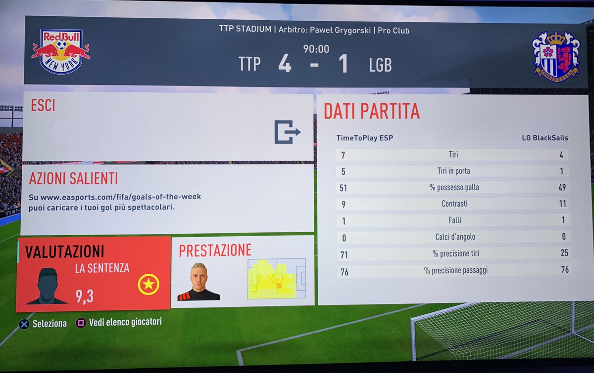 🎙#MatchResult

🏆Serie B <a href="/VPG_Italy/">VPG Italy</a> 
🗓17^Giornata 
🐻🆚@BlackSailsFIFA 
4-1✅
⚽️⚽️👟👟🎖@LaSentenza22 
⚽️<a href="/MirkoR9x/">MirkoR9x</a> 
⚽️<a href="/NotDarjo/">NotDarjo</a> 
👟<a href="/gabrixst22/">gabrixst22</a> 

Giocate di classe e tanta qualità in campo consegnano 3 punti preziosi per un inizio settimana degno di nota💪🏻🔥
GG agli avversari🤝