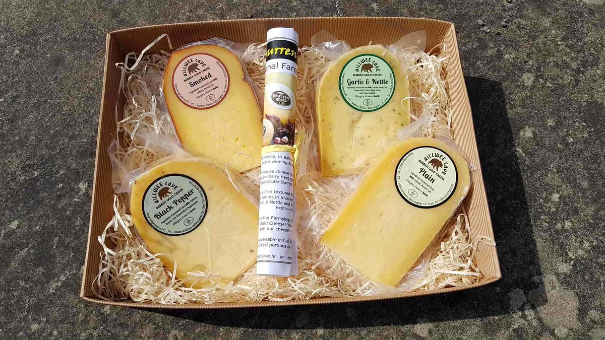 aillwee's tweet photo. You asked and we've answered! Our #BurrenGold Gouda is now available to order online and delivered (in Ireland) to your door 🙂 Just a couple of clicks to your #Aillwee #Cheese experience at home! https://t.co/1LT9sT55Jc https://t.co/ihodQrjqOI