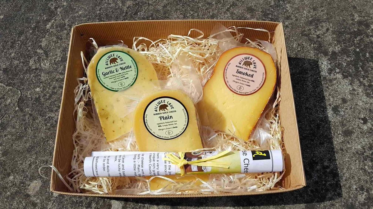 aillwee's tweet photo. You asked and we've answered! Our #BurrenGold Gouda is now available to order online and delivered (in Ireland) to your door 🙂 Just a couple of clicks to your #Aillwee #Cheese experience at home! https://t.co/1LT9sT55Jc https://t.co/ihodQrjqOI