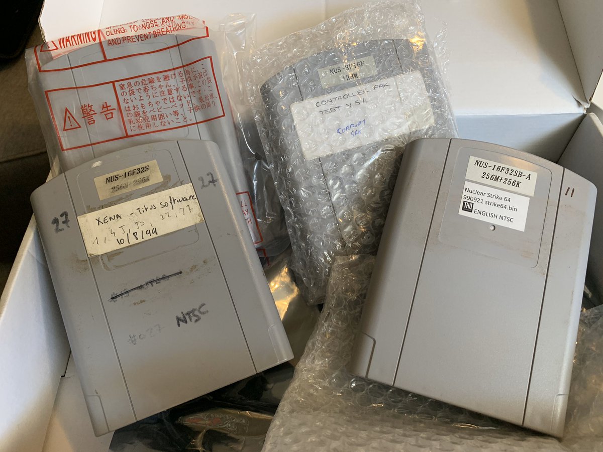 _BehindTheCode's tweet photo. N64 Prototype ROM Dumps!!😲
I’ve had these N64 Dev carts for a while now, both 128M & 256M versions. Not sure if they’ve been dumped before, but I’ll be checking these out and seeing what I have here. This should be interesting. 😎👍 #N64 #N64Dev #Nintendo #RETROGAMING #64Drive https://t.co/rHdeqGLL5B
