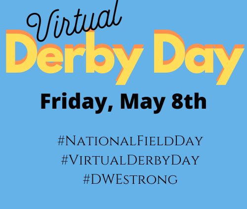 Virtual Derby Day opportunity for our Dolphins! This date will coincide with schools all over the nation participating in Field Day. Deerwood families, let’s continue this wonderful tradition and show we are one community together - #DWEstrong #virtualDerbyDay #NationalFieldDay