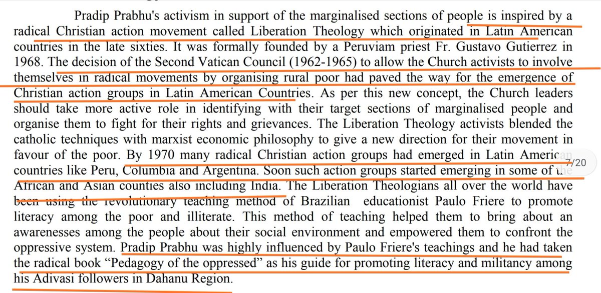 12. Ideation of Kashtkari Sangathan KS (Lil history) Second Vatican Council allowed church activists to involve themselves in Radical movements, Prabhu took Pauli Frieri's " pedagogy of Oppressed" as a guide and started KS in dhahnu #PalgharMobLynching