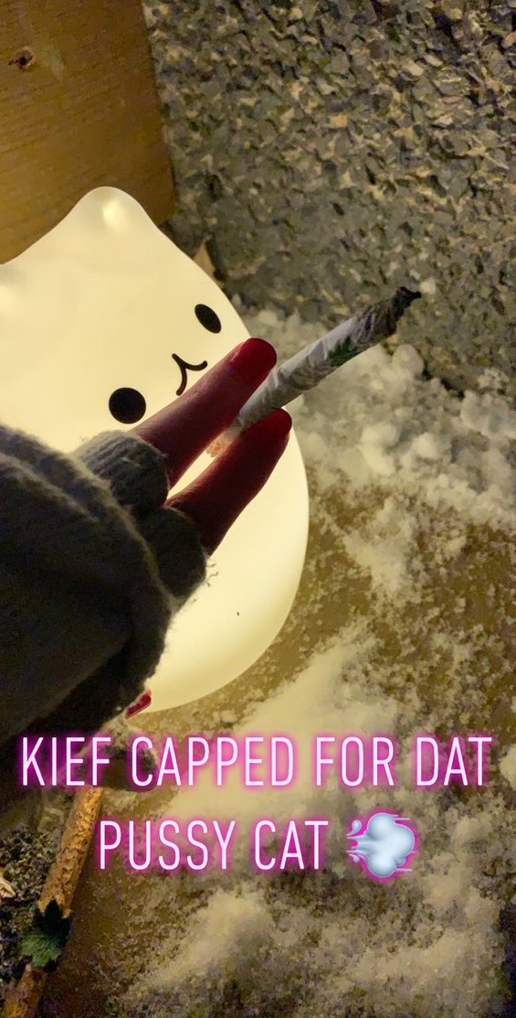 you can also get kief (the word means pleasure and it refers to just the little crystals from the flower buds) which have a much higher concentration of THC. I like to wet the tips of joints with my tongue and dip them in kief for an extra delicious first hit