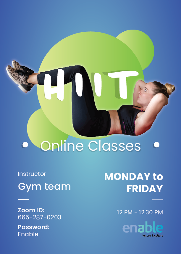 EnableActive's tweet photo. Join our online classes today! Download Zoom and enter the password mentioned. See you there! #enable #keepmoving #keepcalmandtrain #onlineclasses #onlinetraining https://t.co/OwbSsDfTRg