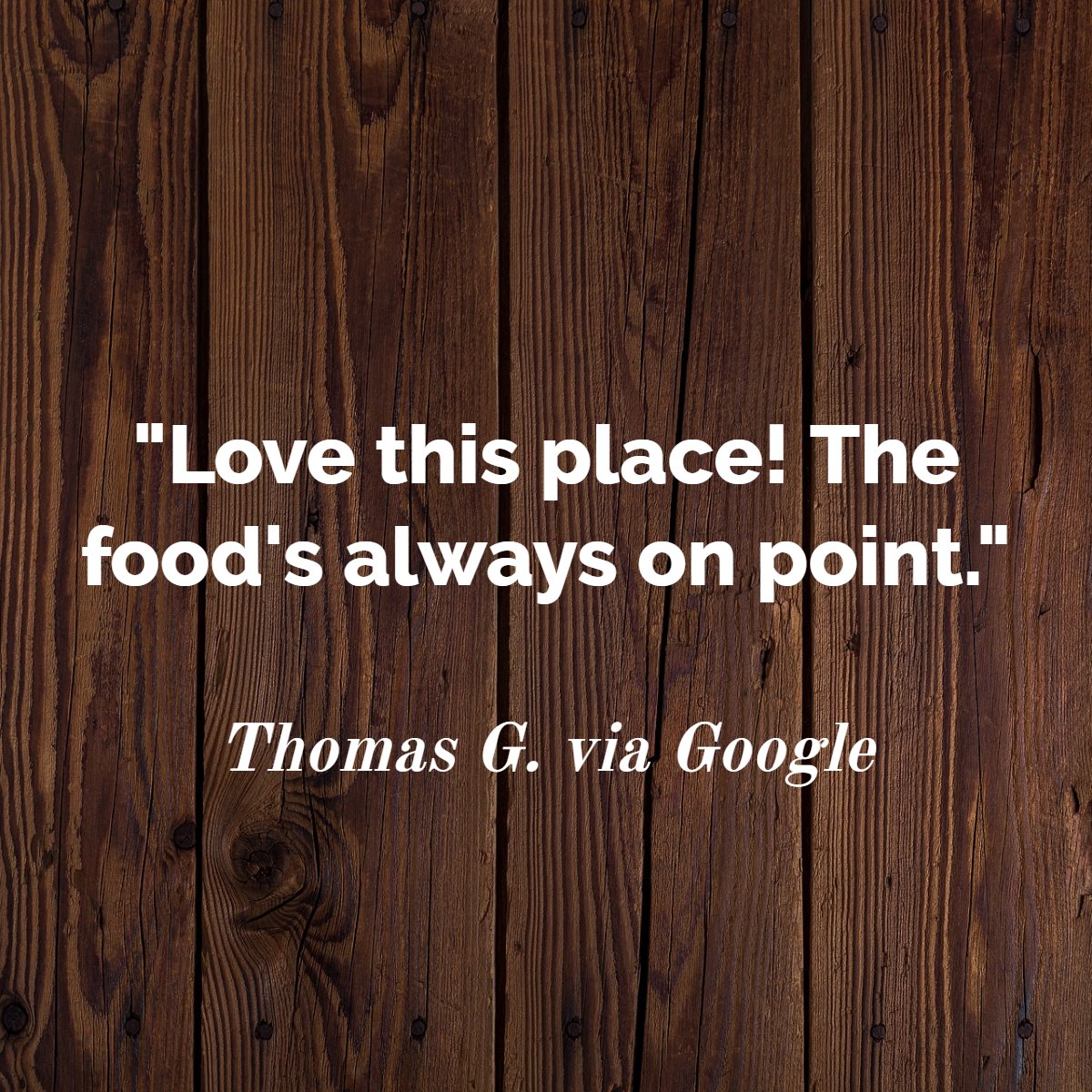 With feedback like this, keeping our quality high's easy!