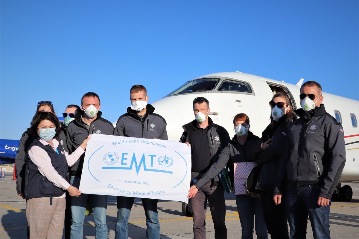 hans_kluge's tweet image. Thank you Poland 🇵🇱 for sending @WHO Emergency Medical Team to Kyrgyzstan 🇰🇬 to assist with the COVID-19 emergency response. 
Only through #UnitedActionforBetterHealth we will win.
