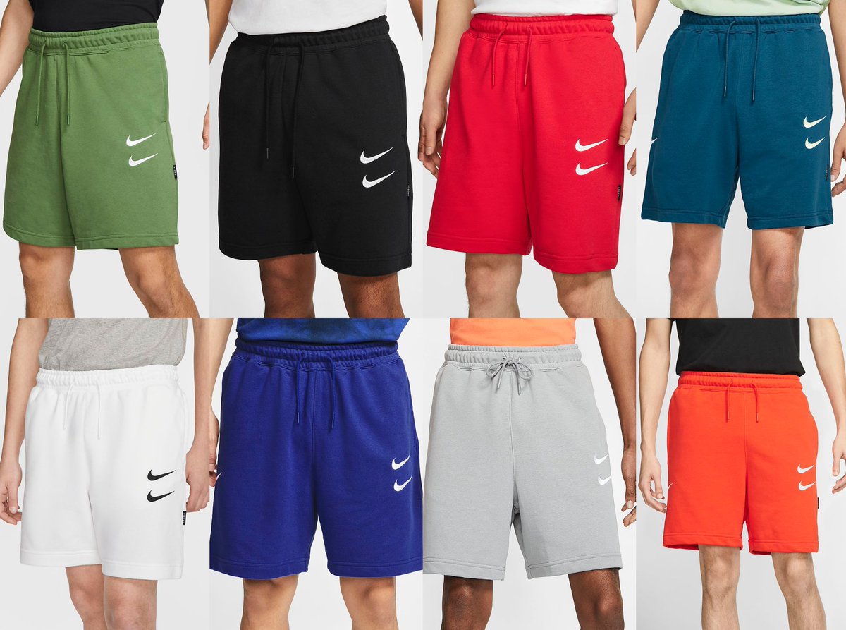 nike swoosh french terry short