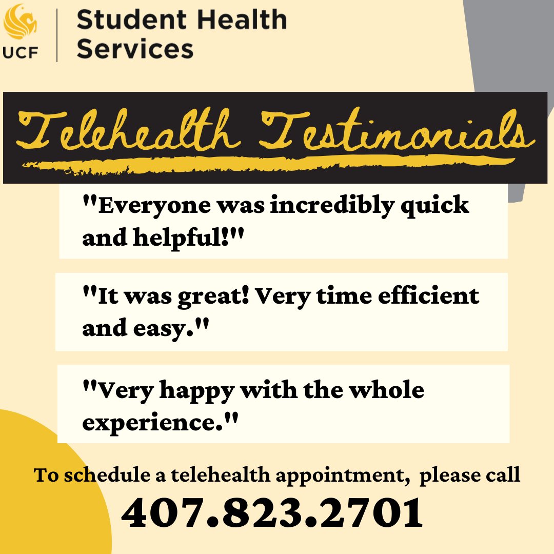 UCF Health Student Health Services tweet media