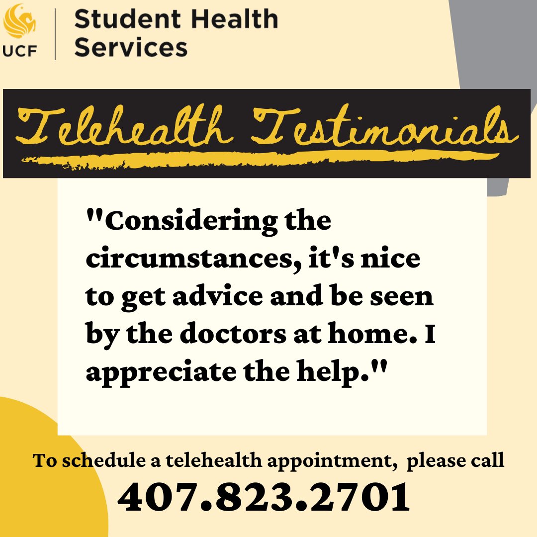 UCF Health Student Health Services tweet media