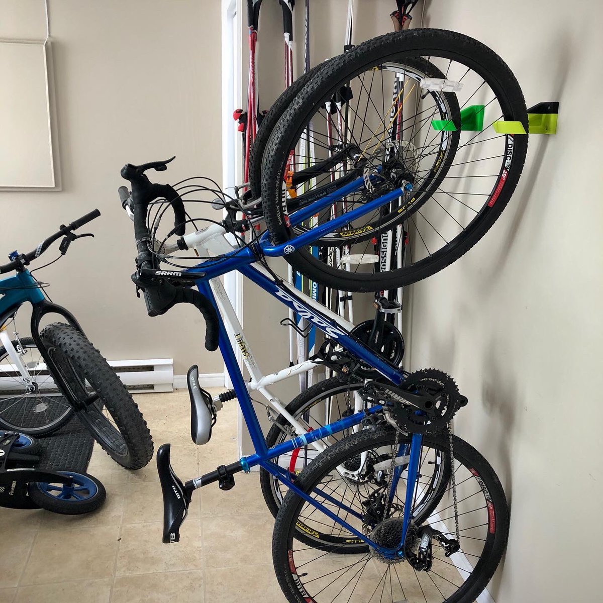 Mr_Randell's tweet photo. Well @MrChurchillNL, @Ms_Costigan, and @BATTIX84 you guys are good guessers! It’s a bike hook! Unfortunately you don’t win a prize or anything... and I would give you a high five but you know... social distancing... Two up, two more to go! #organizing #3DPrinting https://t.co/GCaQhf6sa1