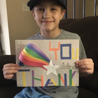 4th in a series of Thank You's made by my Ss to all #healthcareworkers for everything they are doing to help people with covid19. #ccsd93 #RDbulldogs #ProudToBeD93