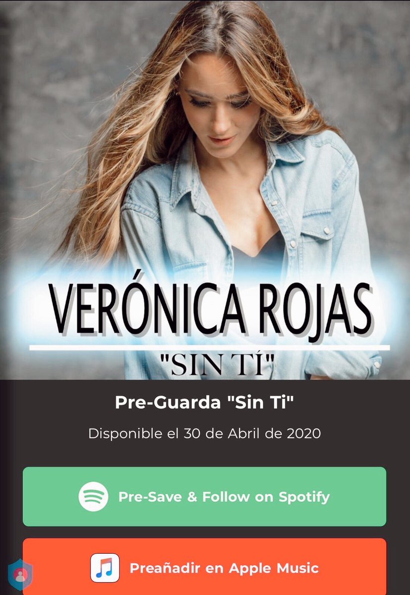 ¡¡Mi gente ya podéis reservar mi nuevo single!!¡¡Que alegría me da contaros esto!!
Os dejo aquí el enlace 😃🙌🏼💋
orcd.co/sinti-veronica…