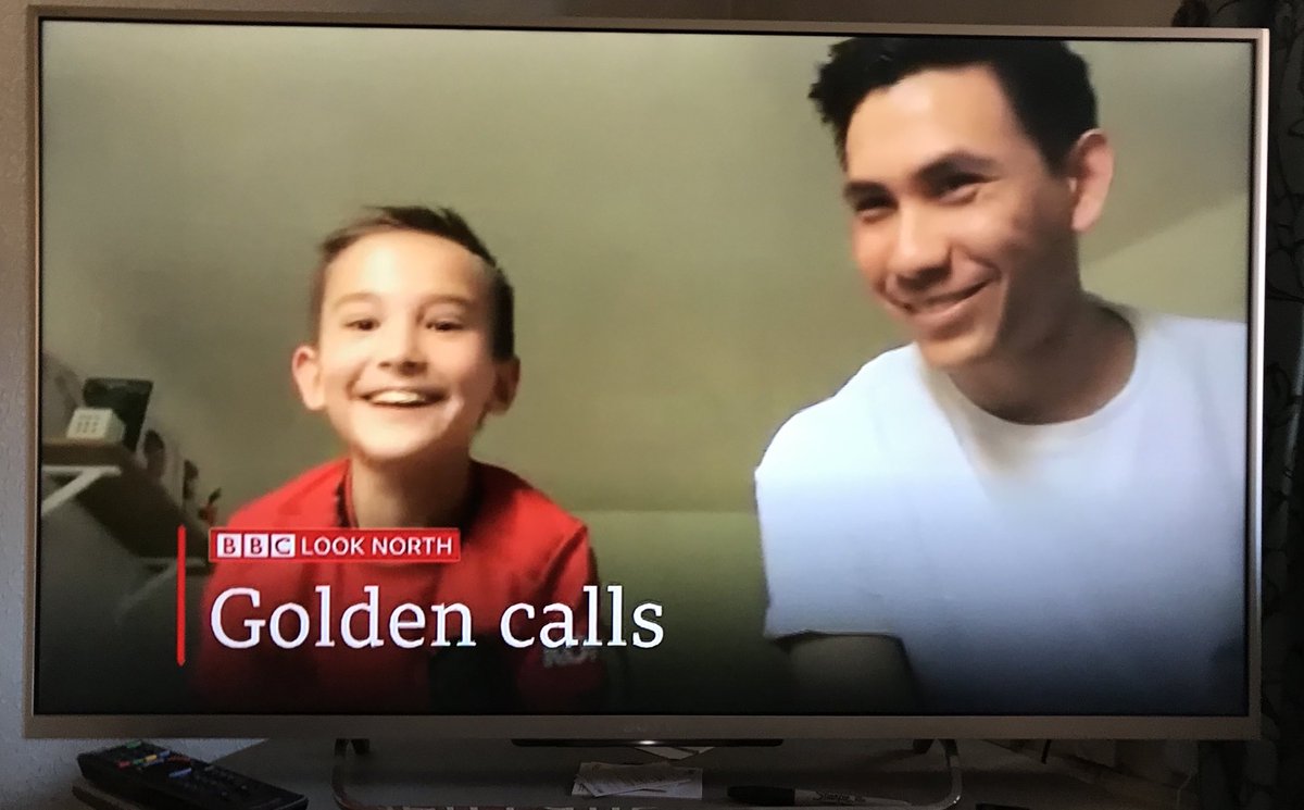 thejakewhiteley's tweet photo. I spy โฆ@georgez1988โฉ (and son!) on my nightly โฆ@BBCNewsโฉ ketchup - nationwide fame at last #GeeZee!!! ๐๐๐ป๐๐๐๐ https://t.co/jamcTzDCme