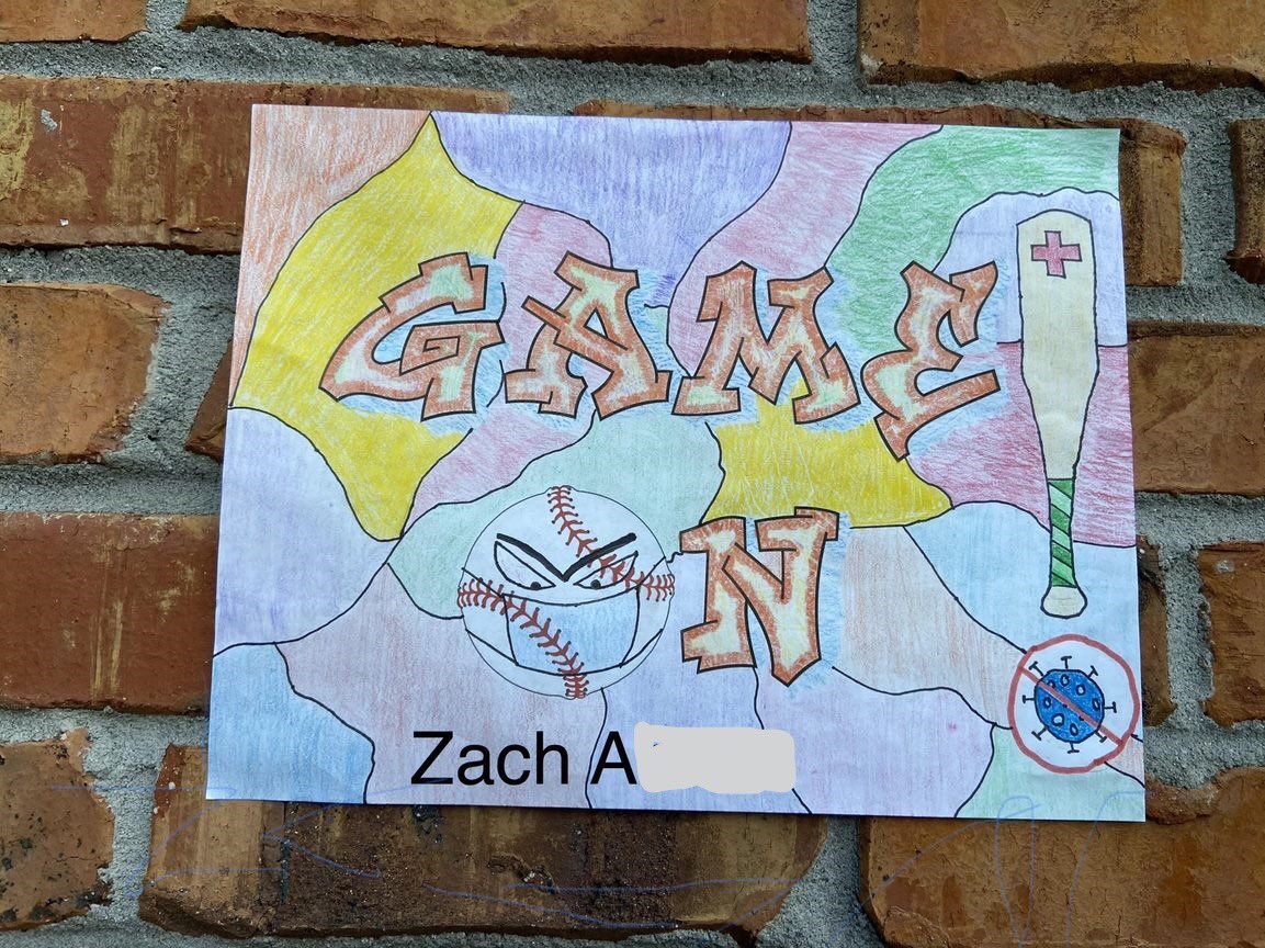 DanielleRobleto's tweet photo. #ArtatPalmer Ss create Postive Graffiti inspired messages. #GraffitiAtHome #COVID19 #CobbArtRocks https://t.co/srjwMhDt47