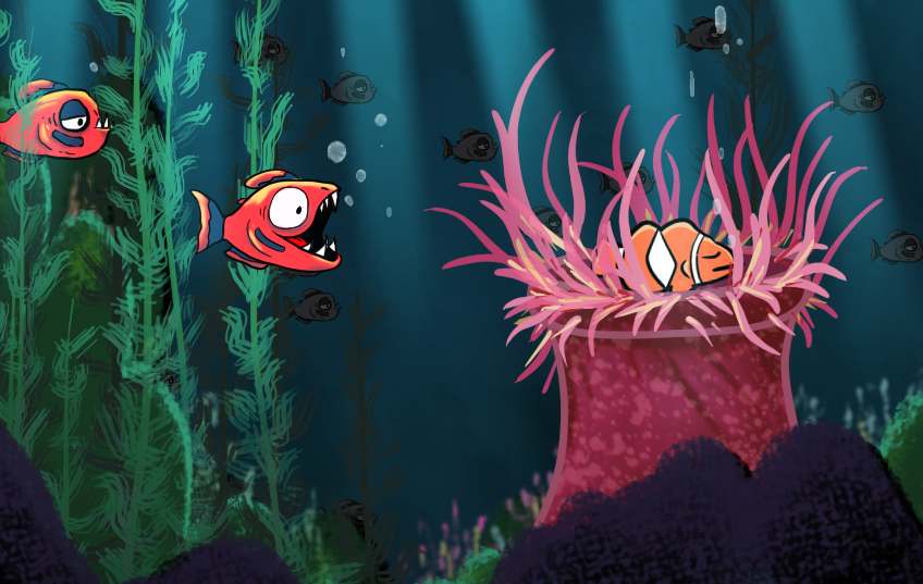 What's that ?? Is clown fish on the menu? :D

#handdrawn #marine #IndieGameDev #indiegame