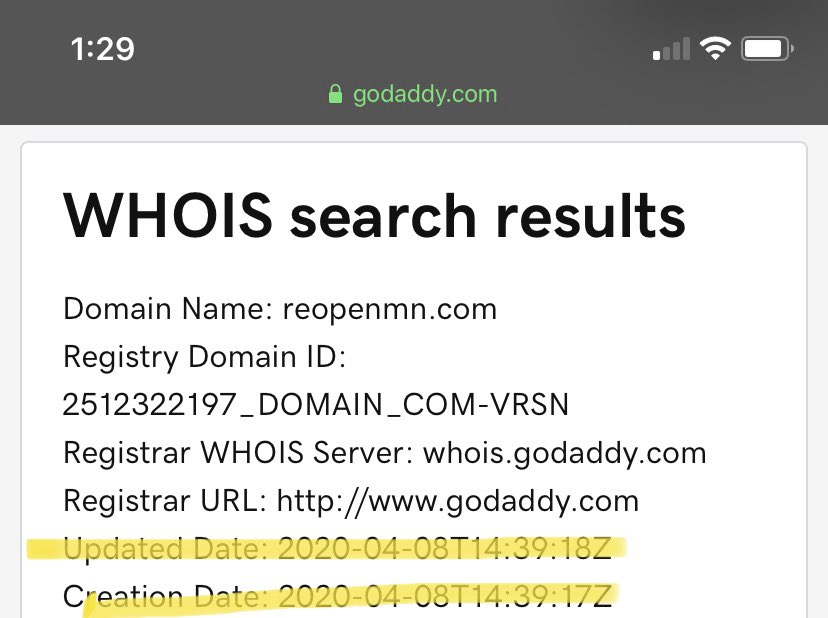 Doing a whois lookup on both the sites gives you this