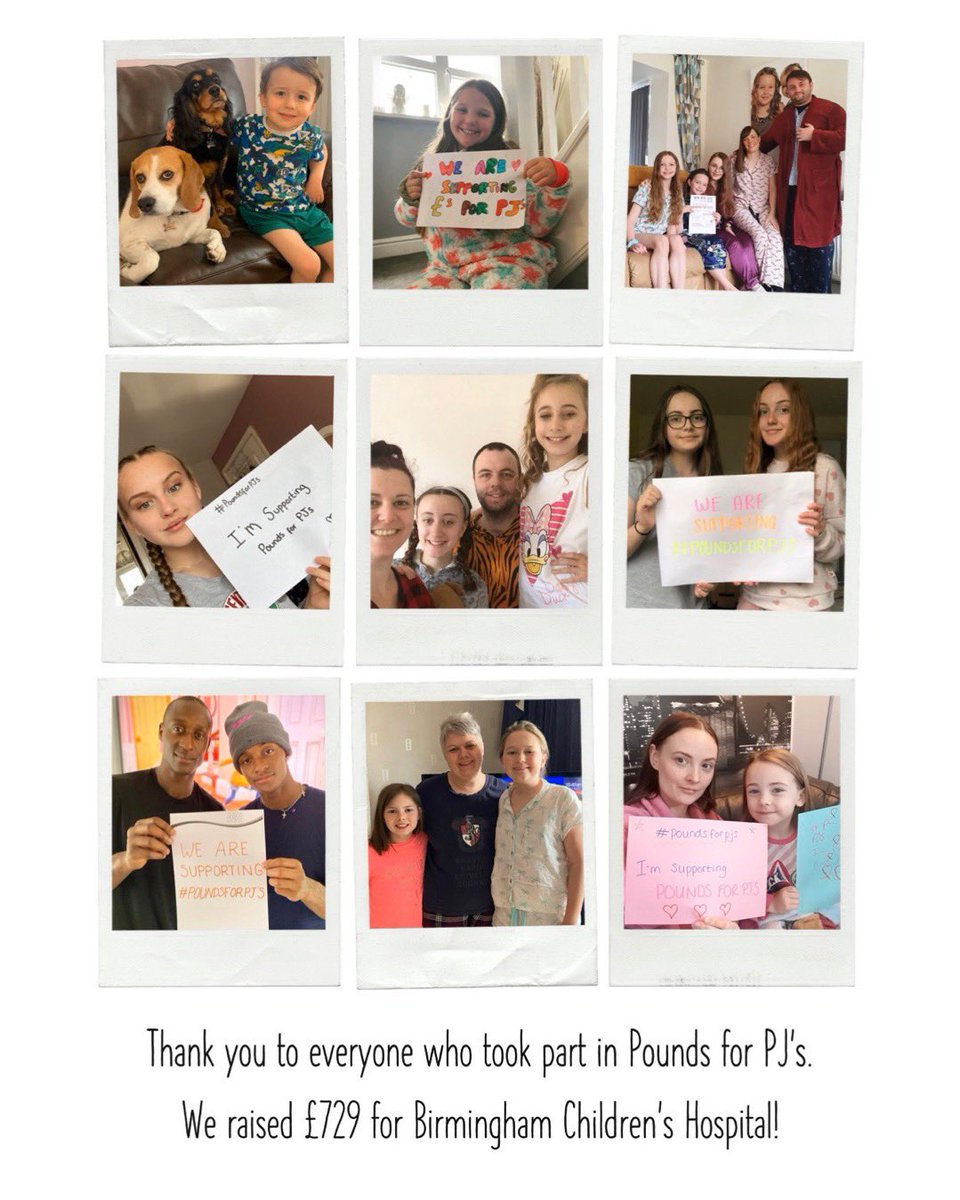 Huge thank you to everyone who supported our first ever virtual fundraiser ‘Pounds for PJ’s’ in support of @Bham_Childrens! You are AMAZING! ❤️ #thankyounhs #stayhome #virtualfundraiser #covid19 #fundraising