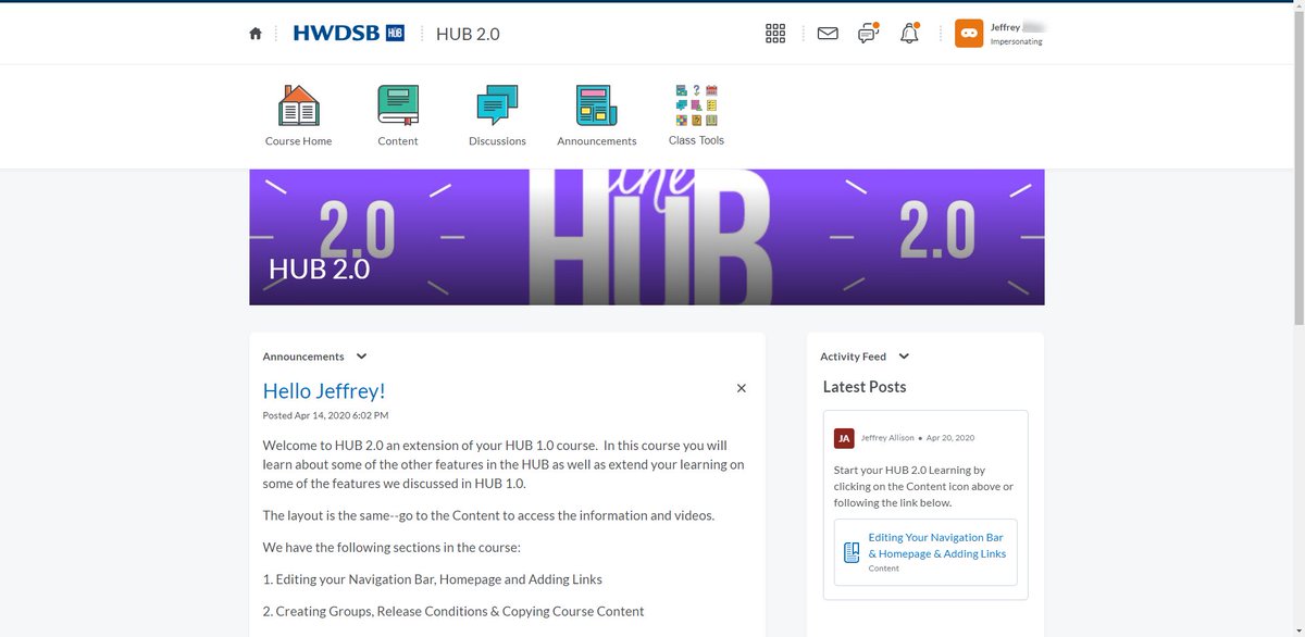 mrjallison's tweet image. We are proud to announce that our HUB 2.0 course is now available for HWDSB educators. Thanks to the @HWDSBLearning HUB support team for all the hard work.  Give HUB 2.O a go!