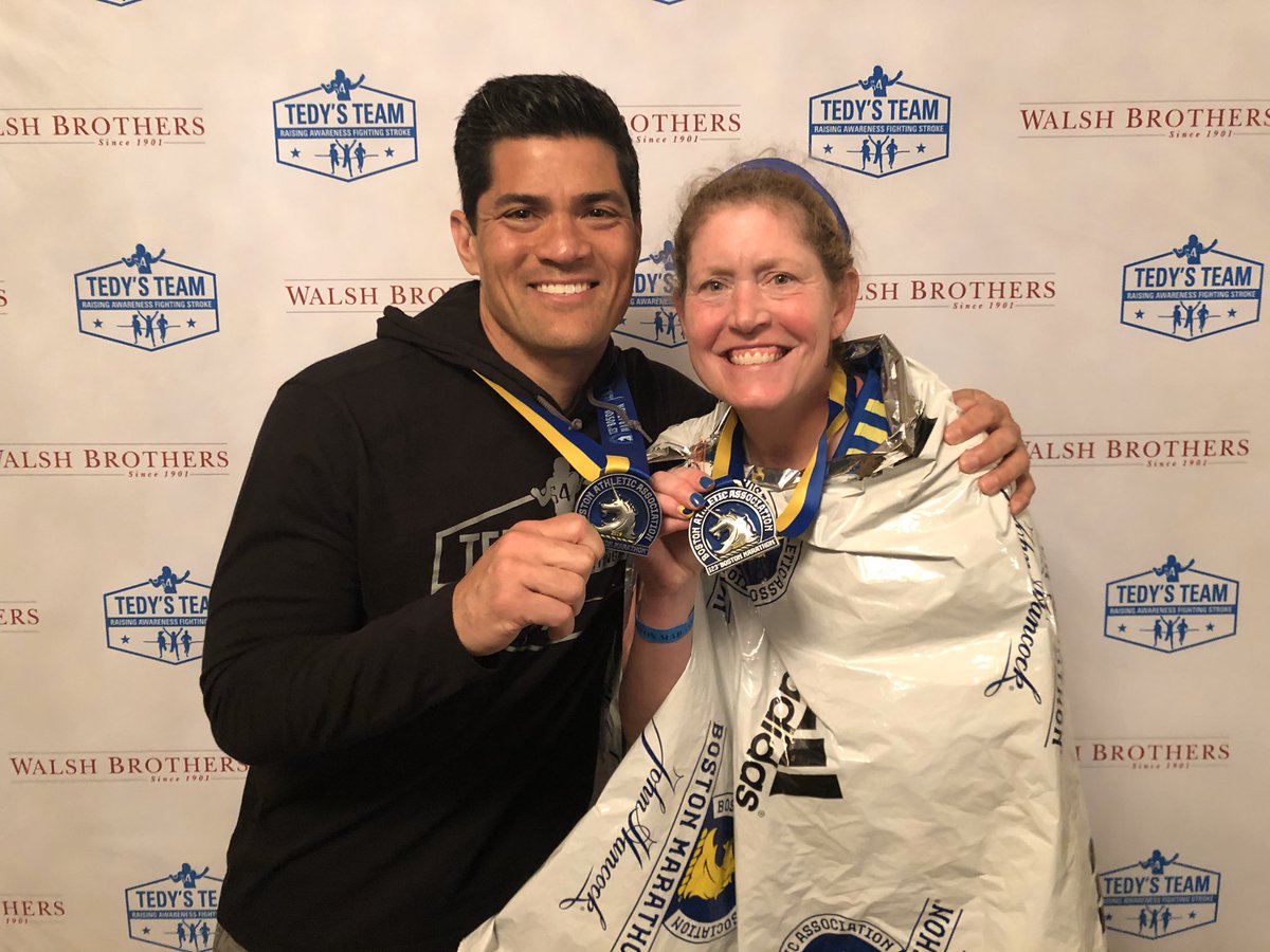 TLynn617's tweet photo. Ran 6.22 today in honor of #BackyardBostonMarathon listening to @HWYRT with @DMSE and made a donation to #bostonresiliencyfund and #worcestertogether .Photos from 2019 Marathon. Thanks @bostonmarathon @TedysTeam @UnitedWayofCM @GWGives https://t.co/MuSrTDybhP
