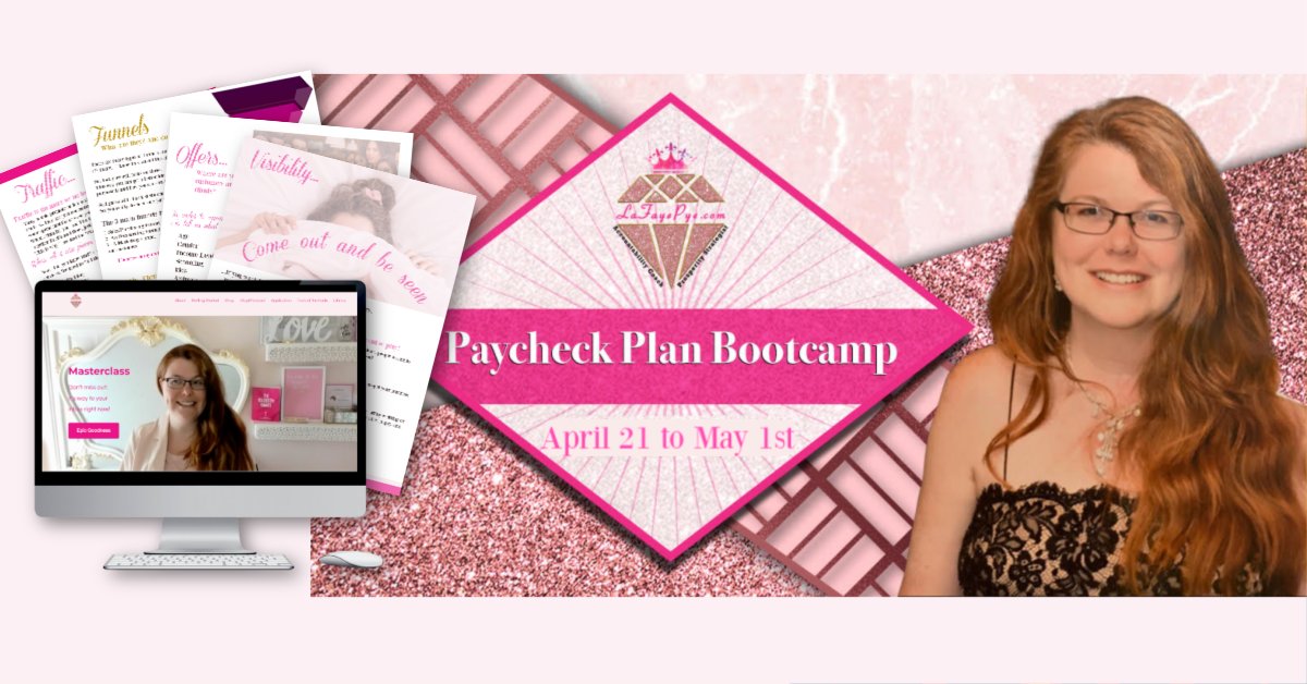 The paycheck plan bootcamp starts tomorrow!
businessbuilderslab.com/pl/156810