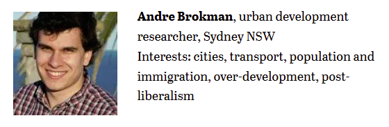  @AndreBrokman who is an urban development researcher and into population and immigration, also about reducing it? Looks wildly into data and the kind of guy I would have massive geek conversations with about datacubes. Alas, I'm not cool with his support of our genocide. Soz man.